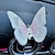 abordables Estatuas-5/10 piezas de decoración de mariposa con fragancia bordada, adorable mariposa para salpicadero de coche, decoración de ventilación, encantador adorno para coche para calmar tu conducción