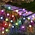 baratos Luzes e lanternas de caminho-Lâmpada solar de vaga-lume para jardim, 1 peça, 12led, luzes oscilantes, 2 modos piscantes, à prova d&#039;água, para gramado, calçada, quintal, pátio