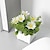 お買い得  造花＆花瓶-人工ピーナッツの葉のミニ鉢植え - 自宅やオフィスにリアルな装飾