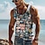 cheap Men&#039;s 3D T-shirts-Carefree Interlude X Joshua Jo Men&#039;s Vintage Vehicle 3D Printed Vacation Sleeveless Tank T shirt
