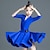 cheap Latin Dancewear-Latin Dance Kids&#039; Dancewear Dress Pure Color Splicing Girls&#039; Performance Training Half Sleeve High Polyester
