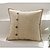 cheap Textured Throw Pillows-Linen Pillow Cover with Button Pillowcase for Living Room Cooling Sofa Cushion Cover Solid Color Decorative Bed Pillow