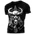 billige Cosplay til hverdagen, hettegensere og t-skjorter-Viking tatovering T-skjorte Trykt mønster 3D Graphic Til Herre Voksne Halloween Karneval Maskerade 3D-utskrift Fritid / hverdag