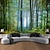 זול שטיח נוף-יער ירוק תלוי שטיח קיר אמנות שטיח קיר גדול ציור קיר תפאורה תפאורה רקע שמיכה וילון בית חדר שינה קישוט סלון