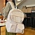 levne Batohy-Dámské batoh Školní taška Denní Pevná barva Nylon Velká kapacita Zip Černá Bílá Světlá růžová