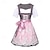 cheap Oktoberfest Outfits-Carnival Oktoberfest Beer Costume Dirndl Trachtenkleider Dirndl Blouse Oktoberfest / Beer Bavarian Traditional Style Traditional Costume Dress Wiesn Women&#039;s Traditional Style Cloth Blouses Dress Apron