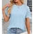 voordelige Dames T-shirts-Dames Kanten overhemd Kant Dagelijks Vakantie Uitgaan Flutter mouw Korte mouw Strakke ronde hals Wit Zomer