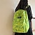 olcso Hátizsákok-Női hátizsák Iskolatáska Iskola Utazás Színes Műanyag Nagy kapacitás Könnyű Cipzár Fekete Sárga Arcpír rózsaszín