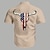 Χαμηλού Κόστους ανδρικά πουκάμισα γουέστερν-Σημαία Αμερικανική σημαία των ΗΠΑ δυτικό στυλ Φυλετικό Ανδρικά Πουκάμισο Καλοκαίρι Άνοιξη Κολάρο Πουκαμίσου Κοντομάνικο Χακί Τ, M, L Πολυεστέρας Πουκάμισο