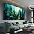 cheap Landscape Paintings-Mintura Handmade Green Forest Oil Paintings On Canvas Large Wall Art Decoration Modern Abstract Tree Landscape Picture For Home Decor Rolled Frameless Unstretched Painting
