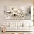 levne Květinové či botanické obrazy-ručně malovaná květina olejomalba na plátně velké nástěnné umění abstraktní květinové umění bílá výzdoba vlastní malba minimalistická výzdoba obývacího pokoje dárek