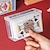 abordables Almacenamiento de joyas y cosméticos-Caja de almacenamiento de tarjetas de plástico transparente: organizador ideal para tarjetas de juegos, tarjetas de identificación, naipes, tarjetas de visita y más.