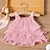 cheap Dresses-Kids Girls&#039; Dress Solid Color Sleeveless Party Outdoor Casual Fashion Daily Casual Polyester Summer Spring Fall 2-13 Years Pink
