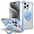 Недорогие Чехлы для iPhone-телефон Кейс для Назначение iPhone 15 Pro Max iPhone 14 13 12 Pro Max Plus Кейс на заднюю панель Кольца-держатели Прозрачный Магнитный Ретро ТПУ