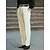 cheap Linen Pants-Men&#039;s Linen Pants Trousers Summer Pants Pocket Straight Leg Solid Color Comfort Breathable Ankle-Length Business Daily Fashion Streetwear Beige Inelastic
