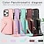cheap iPhone Cases-Phone Case For iPhone 15 Pro Max Plus iPhone 14 13 12 11 Pro Max Plus Mini SE Back Cover with Stand Holder Zipper with Lanyard Retro TPU Metal PU Leather