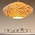 abordables Suspension-Lampe suspendue LED moderne en rotin tissé ananas, 1 lumière, 110-240v