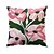 voordelige bloemen &amp; planten stijl-roze fluwelen bloemen abstracte kunst kussensloop 16/18/20 inch