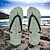 cheap Graphic Print Shoes-Women&#039;s Slippers Flip-Flops Print Shoes Flip-Flops Beach Slippers Daily Vacation Travel Floral Flat Heel Vacation Fashion Casual EVA Green