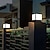 voordelige Postlicht-Zwarte vierkante solar E26 E27 paallamp voor buiten, waterdicht IP 65, multifunctionele paallantaarn in vintage stijl, LED-buitenverlichting voor tuin, erf, paal, pilaar, landschapsverlichting