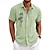 billiga Hawaiiskjorta för män-herrskjorta sommar hawaiisk skjorta randig grafisk geometri turndown b h i l r utomhus gata korta ärmar tryck kläder kläder mode streetwear designer casual