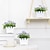 tanie Sztuczne kwiaty i wazony-Mini roślina doniczkowa ze sztucznymi liśćmi orzeszków ziemnych - realistyczna dekoracja domu lub biura
