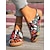 Недорогие Женские сандалии-Женские сандалии на плоской подошве, сандалии на платформе, пляжные тапочки, удобная обувь, повседневные пляжные замшевые сандалии с открытым носком в стиле панк с рисунком цветка