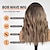 Недорогие Парик из искусственных волос без шапочки-основы-коричневый парик с челкой, коричневые волнистые парики для женщин, вьющийся парик из синтетических волос до плеч для ежедневного использования на вечеринке 18 дюймов