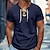 billige skjorte for menn-herreskjorte sommerskjorte dongeriskjorte chambray skjorte mørk marineblå lyseblå kortermet grafiske trykk stående krage uformelt daglig snøring klær klær mote uformell pustende