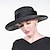 tanie Kapelusze na przyjęcia-kapelusze melonik / kapelusz kloszowy kapelusz typu Bucket kapelusz słomkowy ślub przyjęcie herbaciane elegancki ślub z kokardą nakrycie głowy w czystym kolorze nakrycia głowy
