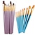 preiswerte Artikel zum Stressabbau-Pinselset mit 20 Rundkopfpinseln Nylonpinsel Acrylpinsel Kunstschüler-Strichzeichenstift zum Malen
