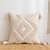 preiswerte Kissen-Trends-Boho getufteter dekorativer Kissenbezug Rautenform Baumwolle beige Quaste für Zuhause Schlafzimmer Wohnzimmer