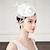 cheap Fascinators-Headbands Fascinators Hats Sinamay Bowler / Cloche Hat Saucer Hat Pillbox Hat Wedding Tea Party Elegant Wedding With Feather Floral Headpiece Headwear