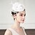 זול פאסינאטורים-סרטי ראש fascinators כובעים sinamay bowler/cloche כובע צלוחית כובע פילבוקס כובע חתונה מסיבת תה חתונה אלגנטית חתונה עם כיסוי ראש פרחוני נוצה