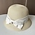 זול כובע מסיבות-כובעים ביגוד לראש אקרילי / כותנה קש כובע דלי כובע קש כובע שמש קזו&#039;אל חגים אלגנטית פאר עם פפיון צבע טהור כיסוי ראש כיסוי ראש