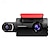 cheap Car DVR-3-inch Driving Recorder in Front of The Car High-definition Dual-lens Dual-recording 360-degree Car Camera