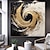 cheap Abstract Paintings-Handmade Gold Black And White Textured Painting On Canvas Hand Painted Acrylic Abstract Thick Oil Paintings Wall Decor Living Room Office Stretched Frame Ready to Hang