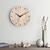 cheap Wall Accents-Wood Wall Clock Modern Kitchen Creative Wall Watch Wall Clock Room Wall Decor Home Living Room Decoration 30 CM