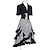 cheap Historical &amp; Vintage Costumes-Punk &amp; Gothic Medieval Renaissance Steampunk Skirt Corset Shirt Pirate Goth Girl Women&#039;s Flounced Halloween Casual Daily Shirt