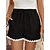 preiswerte Damenshorts-Damen Shorts Kurze Hosen Polyester Glatt Schwarz Einfach Hoher Taillenbund Kurz Urlaub Casual Sommer Frühling