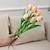 baratos Evento e suprimentos de festa-10 peças de flores artificiais de tulipa pu realistas: perfeitas para decoração de casa, decorações de casamento e eventos - tulipas de toque realista para maior elegância