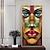 billige Abstrakte malerier-håndmalet farverigt tekstureret ansigt oliemaleri på lærred stor abstrakt pige maleri trendy vægkunst stue boligindretning gave uden ramme
