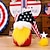 tanie Zapasy imprezowe i imprezowe-Uświetnij swoje świętowanie Dnia Niepodległości tą uroczą figurką amerykańskiego gnoma – z patriotycznym długim kapeluszem i lalką bez twarzy na czwarty lipca/dzień pamięci