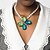 Недорогие Колье-Ожерелья с подвесками Кристаллы Жен. Элегантный стиль Цветной Цветочный Свадьба Необычные Ожерелье Назначение Свадьба Для вечеринок