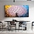 levne Květinové či botanické obrazy-květ květinová malba na plátně originální texturovaná fialová kvetoucí 3d květina akrylová malba obývací stěna umění neutrální bytový dekor bez rámu