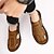 cheap Men&#039;s Sandals-Men&#039;s Sandals Retro Walking Casual Daily Leather Comfortable Booties / Ankle Boots Loafer Yellow Gray Spring Fall