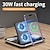 cheap Wireless Chargers-Wireless Charger 30 W Output Power Wireless Charging Station CE Certified Fast Wireless Charging MagSafe Magnetic For Apple Watch iPhone 14/13/12/11 Pro Max Apple Watch Series SE / 6/5/4/3/2/1