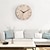 cheap Wall Accents-Wood Wall Clock Modern Kitchen Creative Wall Watch Wall Clock Room Wall Decor Home Living Room Decoration 30 CM