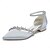 cheap Wedding Shoes-Women&#039;s Wedding Shoes Flats Ladies Shoes Valentines Gifts White Shoes Wedding Party Daily Wedding Flats Rhinestone Flat Heel Pointed Toe Elegant Cute Luxurious Satin Ankle Strap Wine Black White