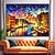 levne Krajinomalby-olejomalba ručně malovaná nástěnná malba abstrakcí nožem malba na plátno bytové dekorace výzdoba rolované plátno (bez rámu)